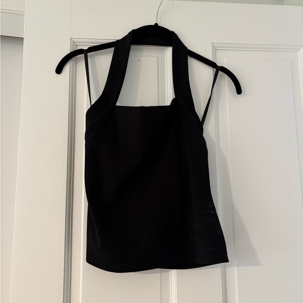 Elegant Black Women's Halter Top